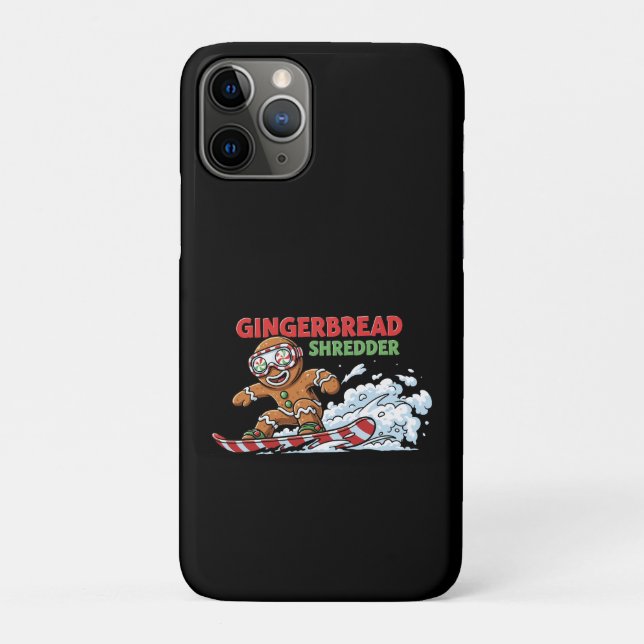 Gingerbread Snowboarder Case-Mate iPhone Hülle (Rückseite)