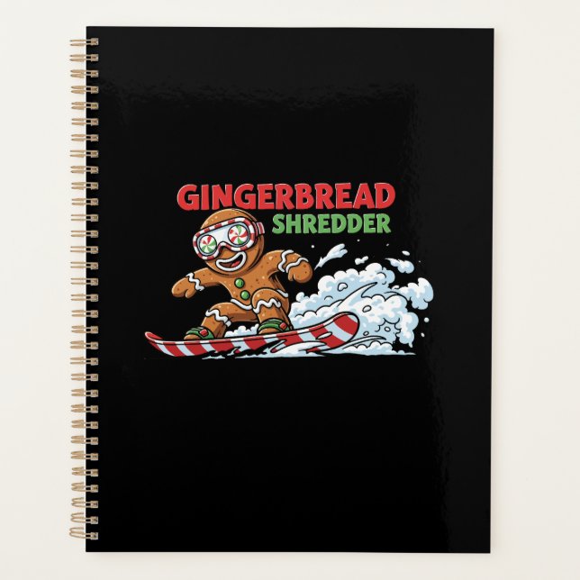 Gingerbread Snowboarder Planer (Vorderseite)
