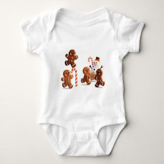Gingerbread Snowman Baby Bodysuit Baby Strampler
