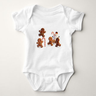 Gingerbread Snowman Baby Bodysuit Strampler
