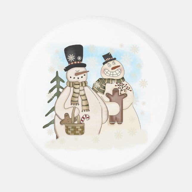 GINGERBREAD SNOWMAN MAGNET (Vorne)