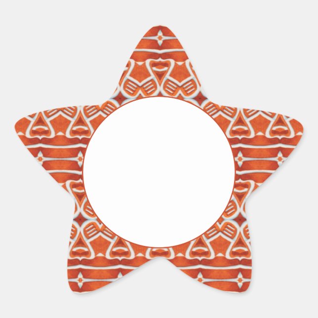 GINGERBREAD Star Matte Stickers (Vorderseite)