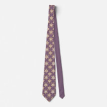 Gingerbread Stars Spiced Plum Neck Tie