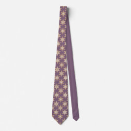 Gingerbread Stars Spiced Plum Neck Tie Krawatte