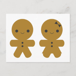 Gingerbread Sweethearts Postkarte