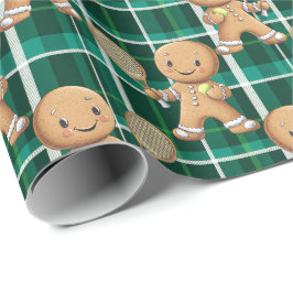 Gingerbread Tennis Grand Slam 🎾 🎄 Geschenkpapier
