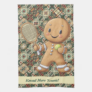 Gingerbread Tennis Grand Slam 🎾 Sondertext 🎄 Geschirrtuch