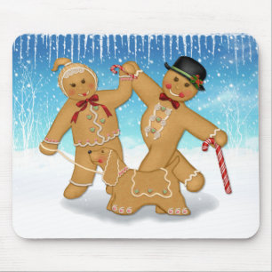 Gingerbread Trio Mousepad