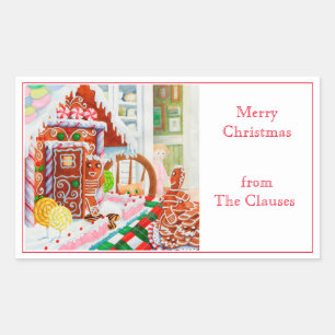 GINGERBREAD ÜBERRASCHENDE Umschlag Aufkleber