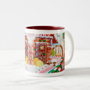 GINGERBREAD ÜBERRASCHENDER Maroon Zwei-Tonen-Tasse Zweifarbige Tasse