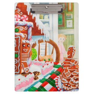 GINGERBREAD-ÜBERRASCHUNGSZwischenablage Klemmbrett
