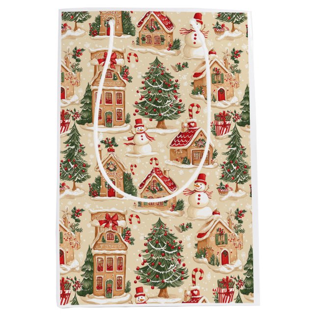 Gingerbread Village  Mittlere Geschenktüte (Vorderseite)