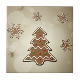Gingerbread Weihnachtsbaum Fliese
