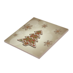 Gingerbread Weihnachtsbaum Fliese