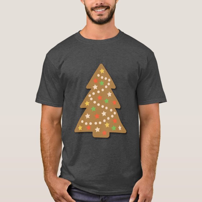 Gingerbread Weihnachtsbaum T-Shirt (Vorderseite)