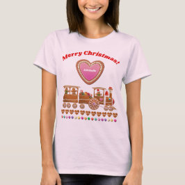 Gingerbread Xmas Train T-Shirt