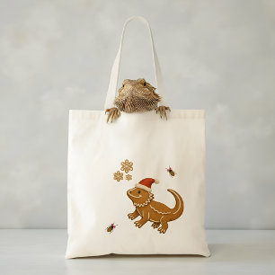 Gingerbrei Barted Dragon Weihnachten Tragetasche