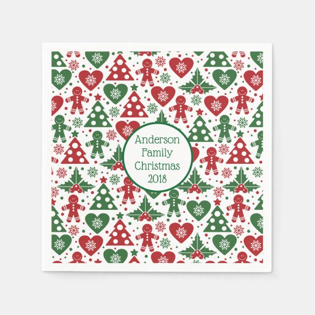 Gingerbrei Christmas Napkins Serviette (Vorderseite)