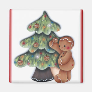 Gingerbrei Christmas Tree Magnet