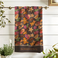 Gingerbrei Citrus Gewürzweihnachtsname Familiennam