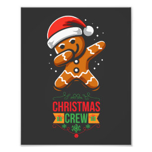 Gingerbrei Dabbing Weihnachten Fotodruck