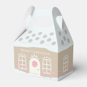 Gingerbrei House Christmas Holiday Favor Box Geschenkschachtel