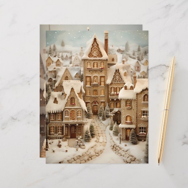 Gingerbrei House Weihnachtsbuch (Vorderseite/Rückseite Beispiel)