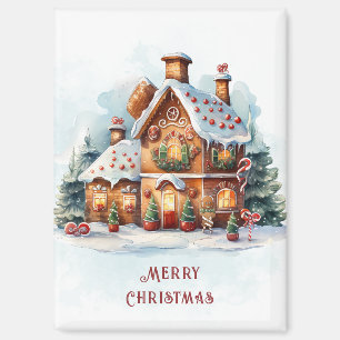Gingerbrei House Weihnachtsfeiertage Magnet