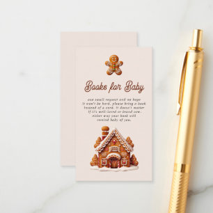 Gingerbrei House Weihnachtskochbücher für Baby Begleitkarte
