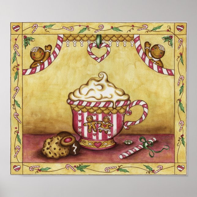Gingerbrei-Kaffeeposter Poster (Vorne)