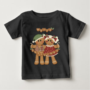 Gingerbrei Land Weihnachten Baby T-shirt