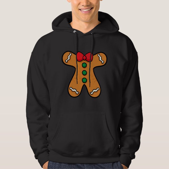 Gingerbrei Man Body Costume für Halloween oder Chr Hoodie (Vorderseite)