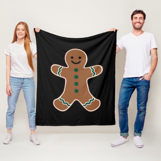 Gingerbrei Man Body Kostüm für Weihnachten Fleecedecke (Beispiel)