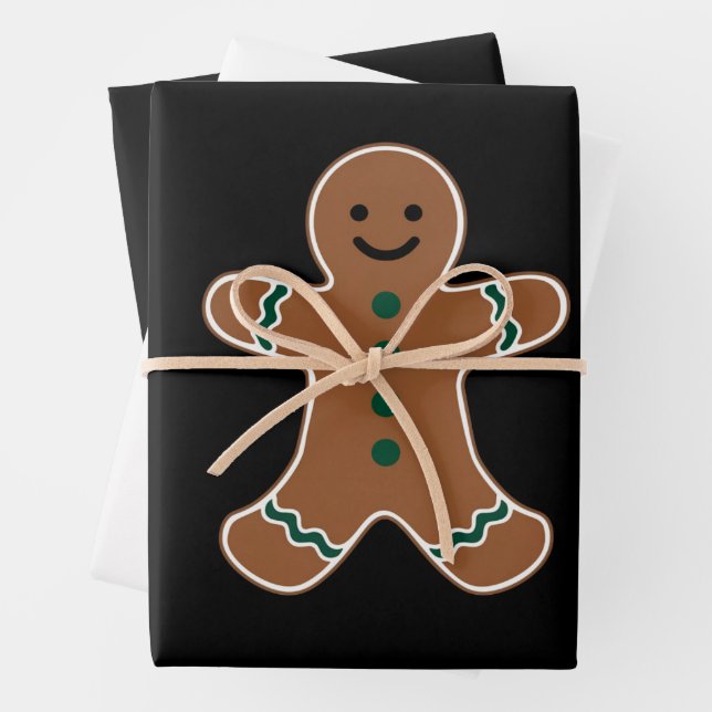Gingerbrei Man Body Kostüm für Weihnachten Geschenkpapier Set (Beispiel)