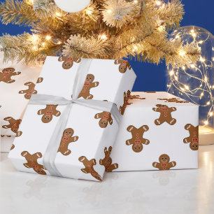 Gingerbrei Man Christmas Wrapping Paper Geschenkpapier