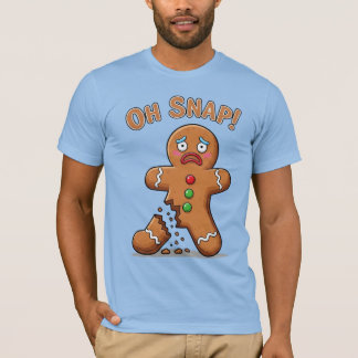 Gingerbrei Man endlich Schnappschuss Weihnachten T-Shirt