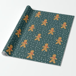 Gingerbrei man Muster Weihnachtswrapping Paper Geschenkpapier