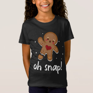 Gingerbrei Man Oh Snap Niedliche Weihnachten T-Shirt
