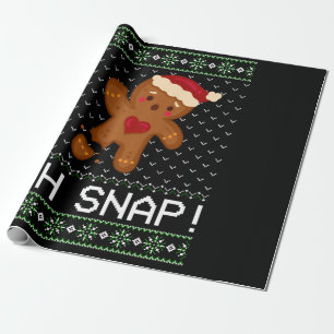 Gingerbrei Man Oh Snap Weihnachten Geschenkpapier