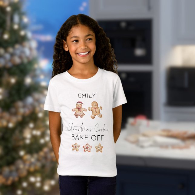Gingerbrei Man Weihnachtsbake-Off-Name T-Shirt (Von Creator hochgeladen)