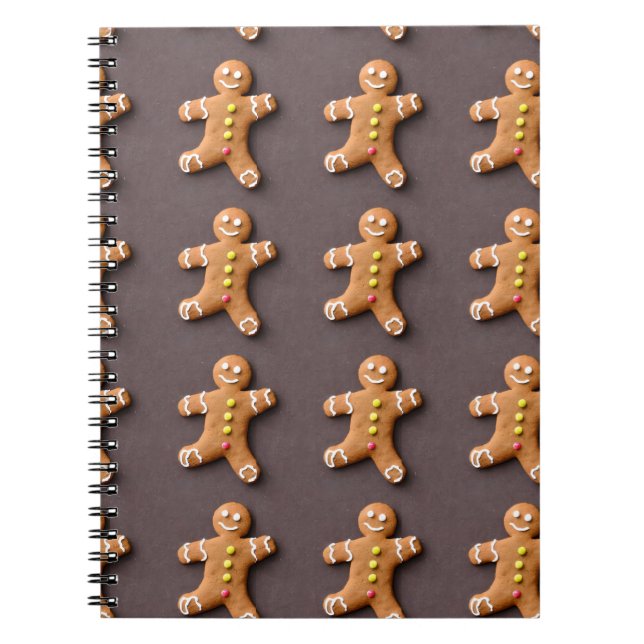 Gingerbrei Man Weihnachtsbuch Notizblock (Vorderseite)