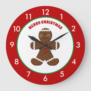 Gingerbrei Mann Weihnachten Personalisierte Uhr