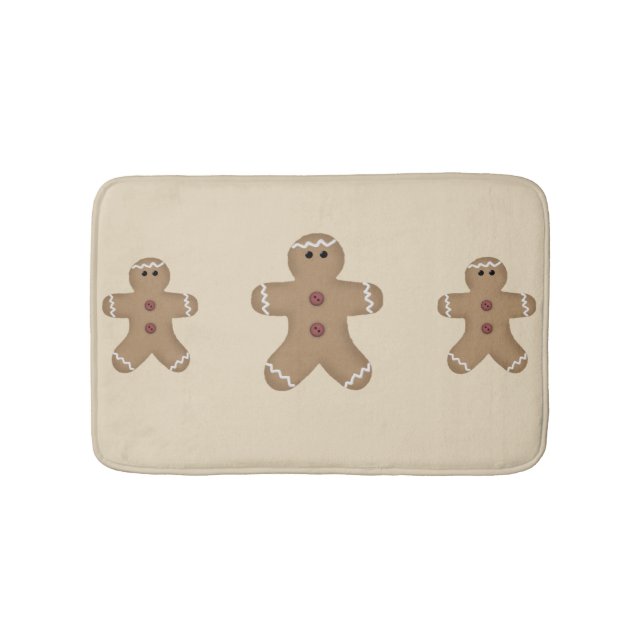 Gingerbrei Men Christmas Bath Mat Badematte (Vorderseite)