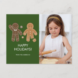 Gingerbrei Men Holiday Foto Postkarte