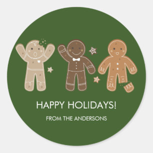 Gingerbrei Men Holiday Sticker