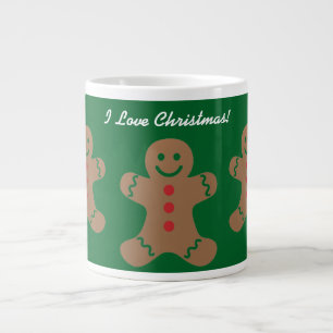Gingerbrei Men Weihnachten Jumbo-Tasse