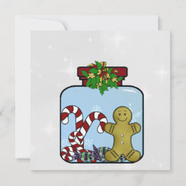 Gingerbrei Personalisierte Weihnachtskarte Feiertagskarte