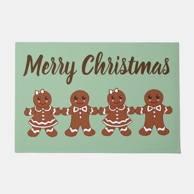 Gingerbrei Weihnachten Weihnachtsgeschenk Fußmatte (Vorderseite)