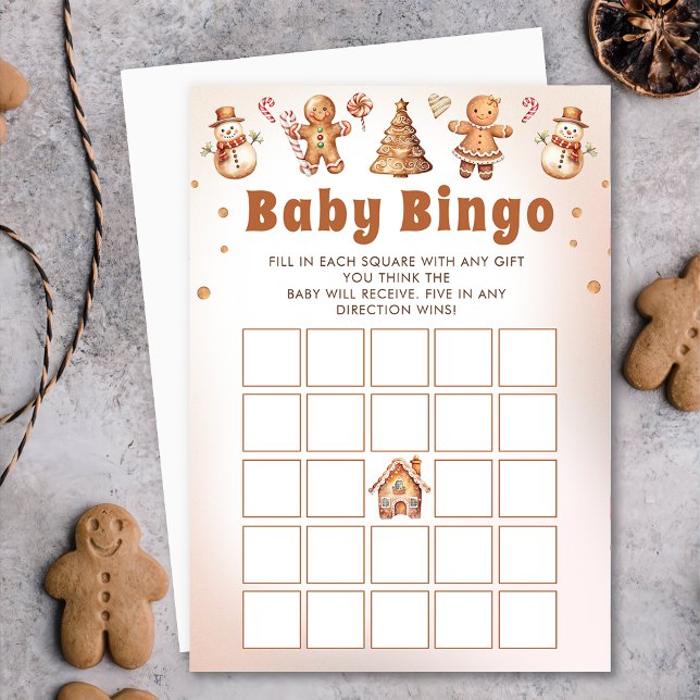 Gingerbrei Weihnachtsdusche Bingo Game Einladung (Von Creator hochgeladen)