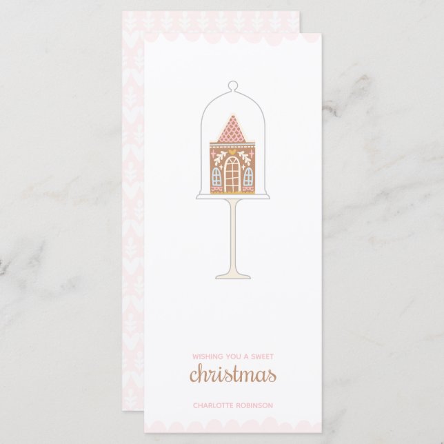 Gingerbrei Weihnachtskarte (Vorne/Hinten)